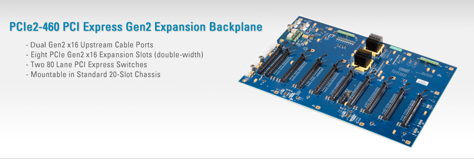 PCIe2-460 PCI Express Gen2 Expansion Backplane